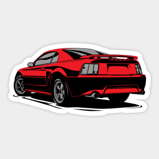 Ford Mustang foxbody pony GT illustration graphics Sticker